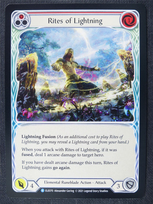 Rites of Lightning R Red - 1st Ed Tales of Aria - Flesh and Blood