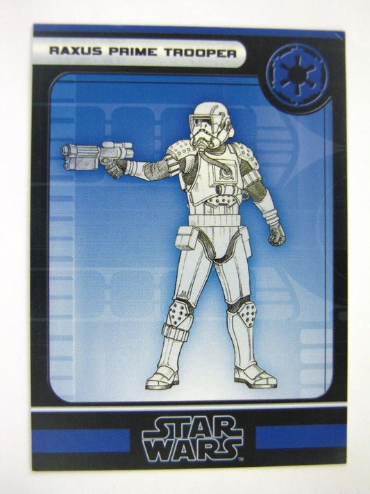Star Wars Miniature Spare Cards: RAXUS PRIME TROOPER # 11C1