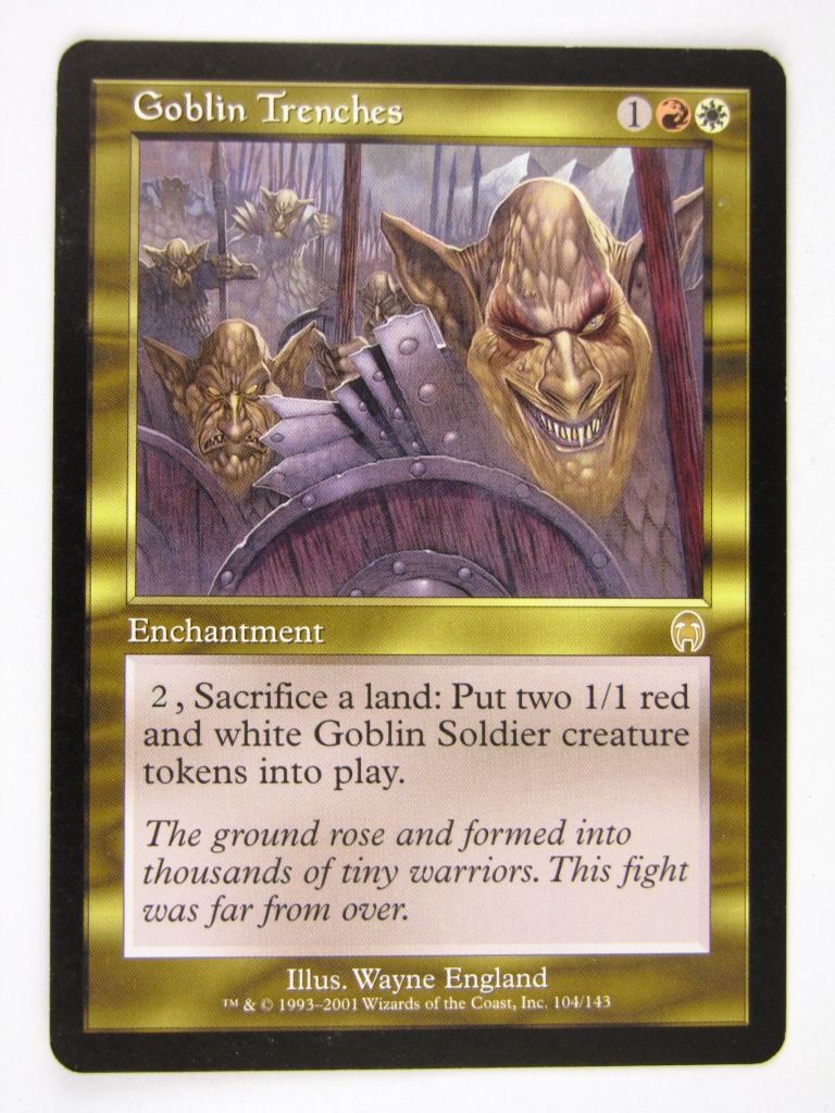 Mtg - GOBLIN TRENCHES - Played Rare