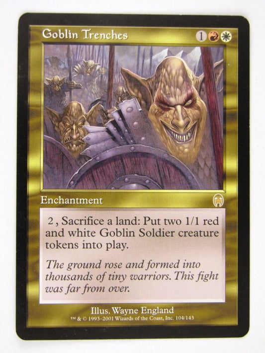 Mtg - GOBLIN TRENCHES - Played Rare
