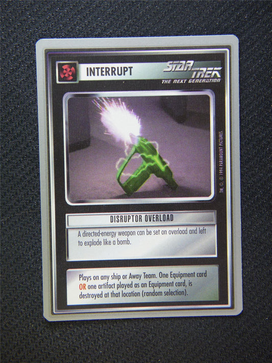 Interrupt Disruptor Overload - Star Trek Silver Border Card Decipher #2FD