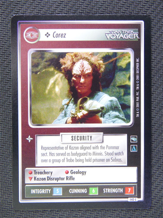 Corez Black Border - Star Trek CCG Voyager #528