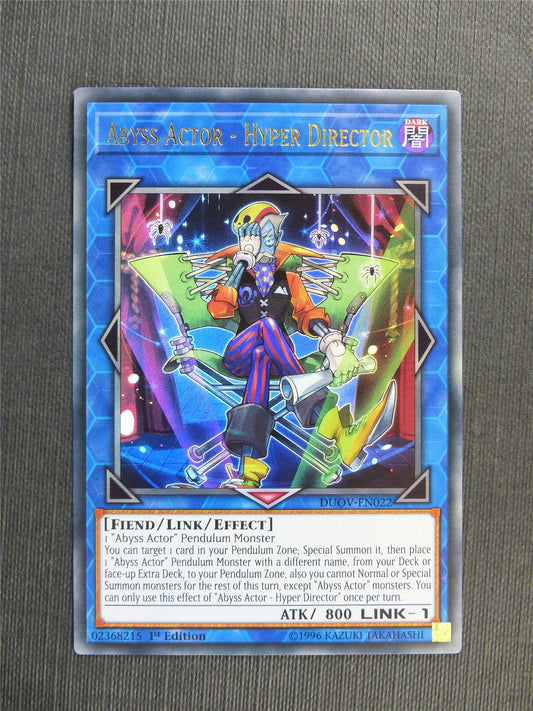 Abyss Actor - Hyper Director DUOV Ultra Rare - 1st ed - Yugioh Cards #2VX