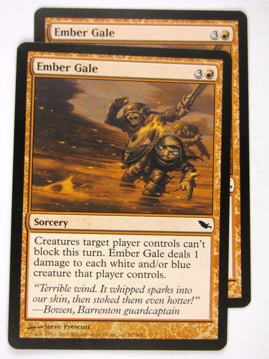 MTG Magic: the Gathering Cards: EMBER GALE x2: SHM