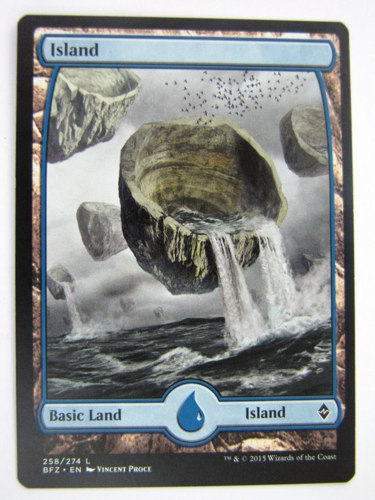 MTG Magic Cards: FULLART ISLAND 258/274 # 5D30