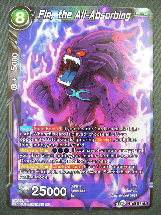 Fin the All-Absorbed BT15 Foil - Dragon Bal Super Card #90L