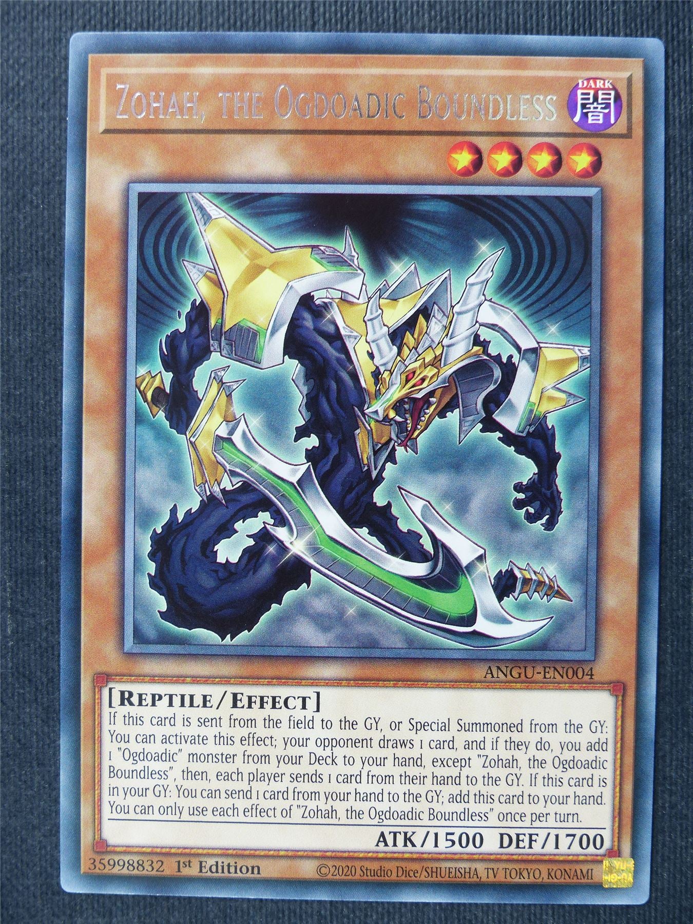 Zohan the Ogdoadic Boundless ANGU Rare - 1st ed Yugioh Cards #35Q