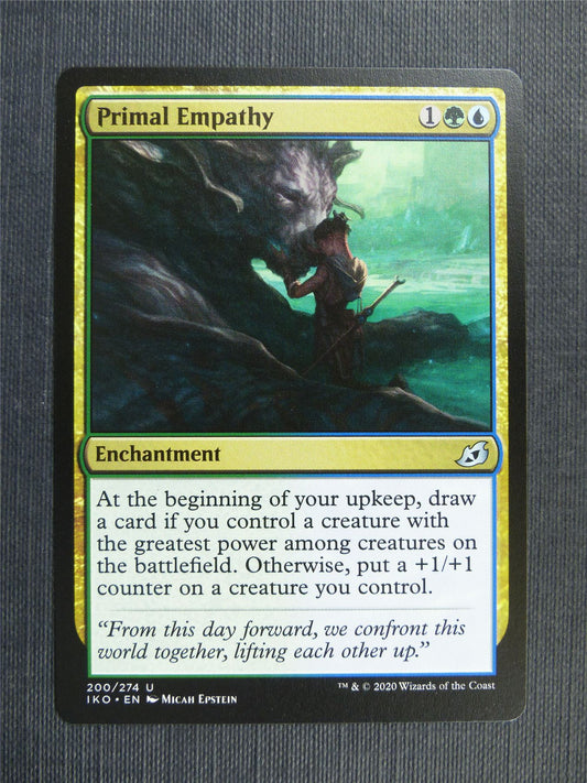 Primal Empathy - IKO Mtg Card