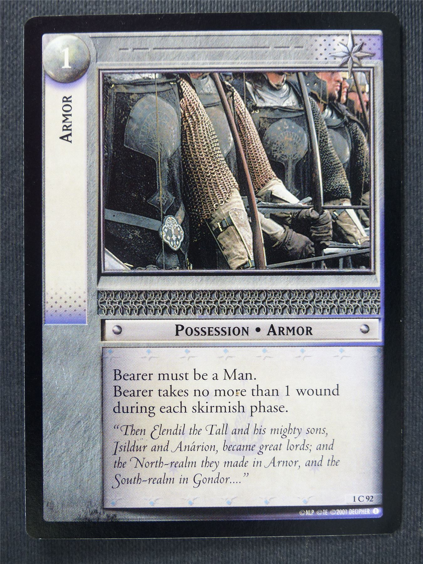 Armor 1 C 92 - LotR Cards #3M2