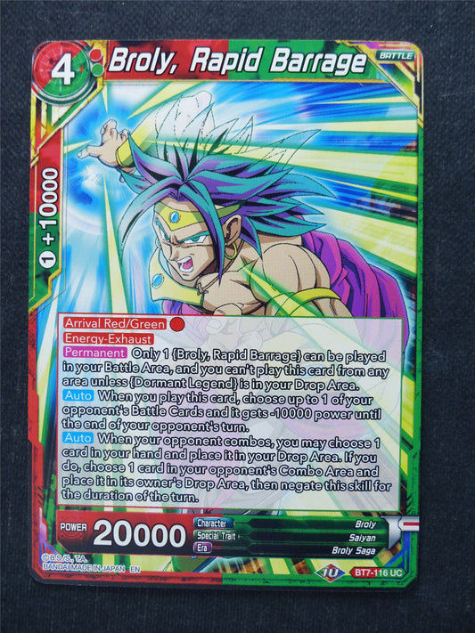 Broly Rapid Barrage - Dragon Ball Super Cards #5I