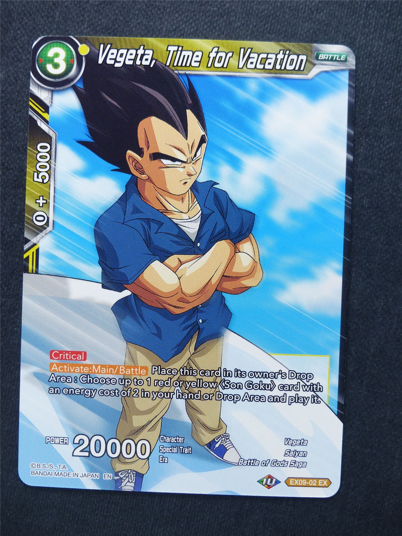 Vegeta Time for Vacation - Dragon Ball Super Cards #10G