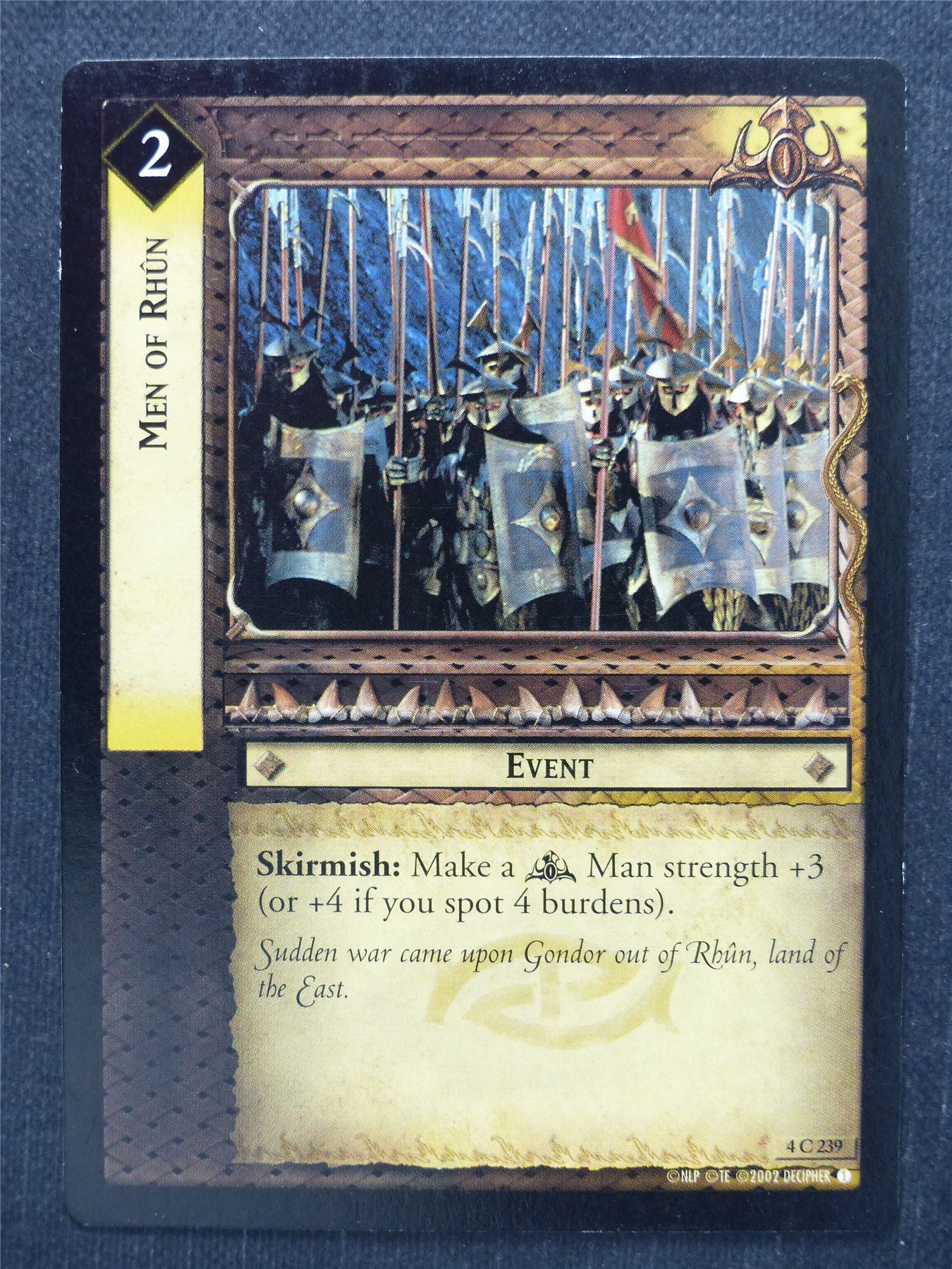 Men of Rhun 4 C 239 - LotR Cards #L5