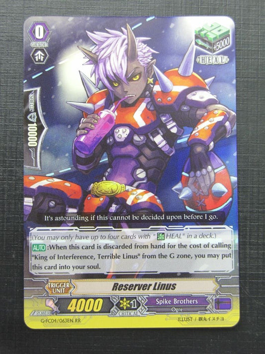 Vanguard Cards: RESERVER LINUS G-FC04 RR # 1G94