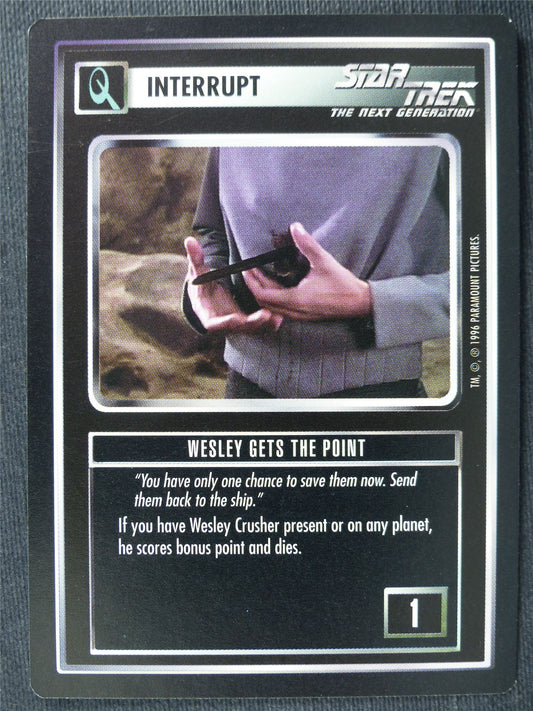 Wesley Gets the Point - NG - Star Trek Cards #YU