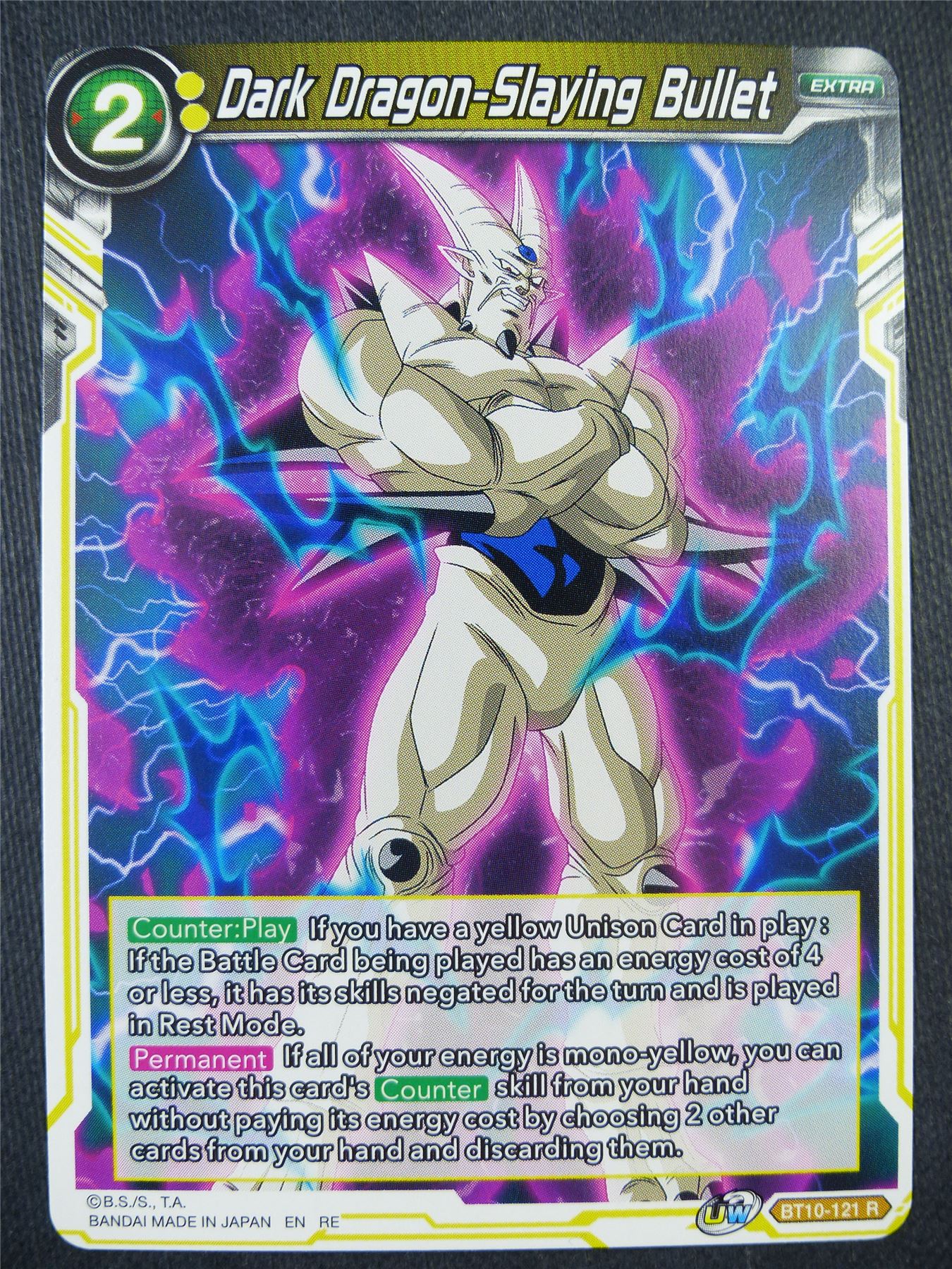 Dark Dragon-Slaying Bullet BT10 R - Dragon Bal Super Card #91F