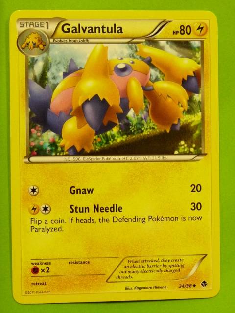 POKEMON B&W Emerging Powers - GALVANTULA 34/98