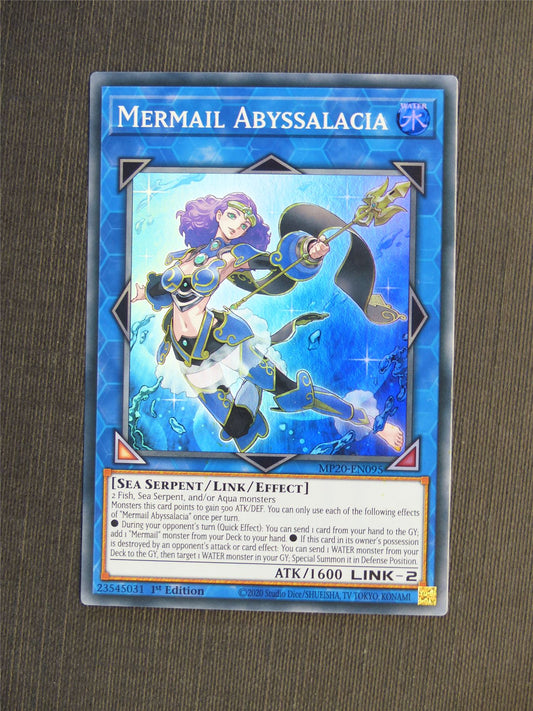 Mermail Abyssalacia MP20 Super Rare - 1st ed - Yugioh Cards #5HZ