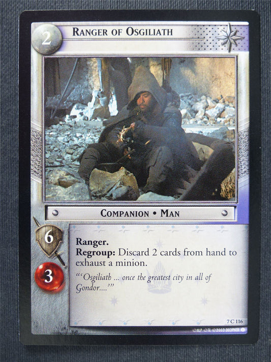 Ranger of Osgilliath 7 C 116 - LotR Cards #3LA