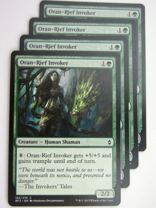 MTG Cards: BATTLE FOR ZENDIKAR: ORAN-RIEF INVOKER x4 # 37A94