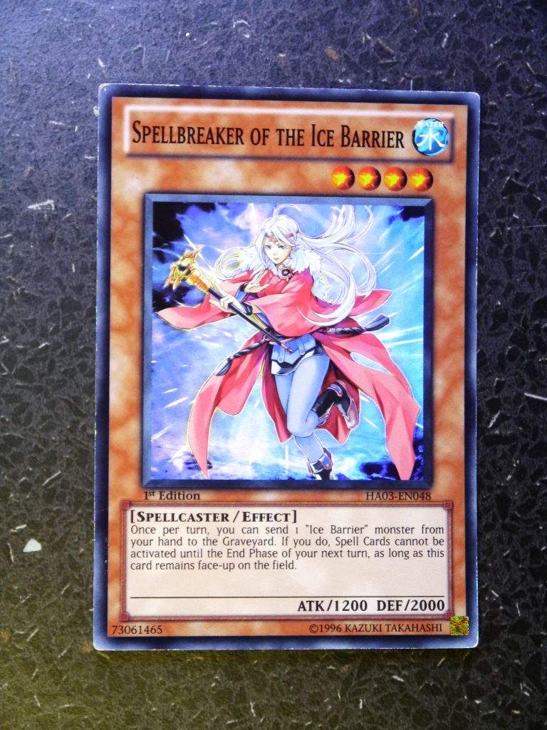 Yugioh Cards: SPELLBREAKER OF THE ICE BARRIER HA03 SUPER RARE # H55