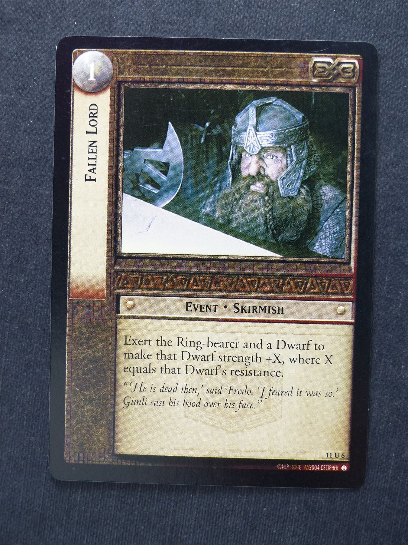 Fallen Lord 11 U 6 - LotR Cards #24