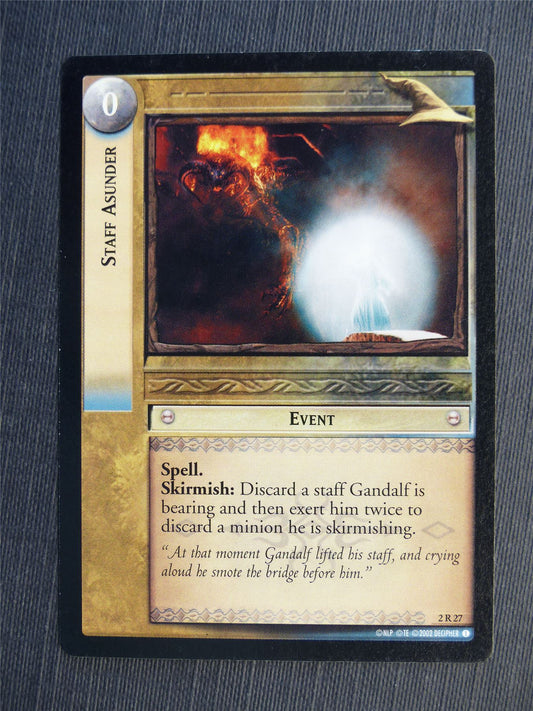 Staff Asunder 2 R 27 - LotR Cards #659