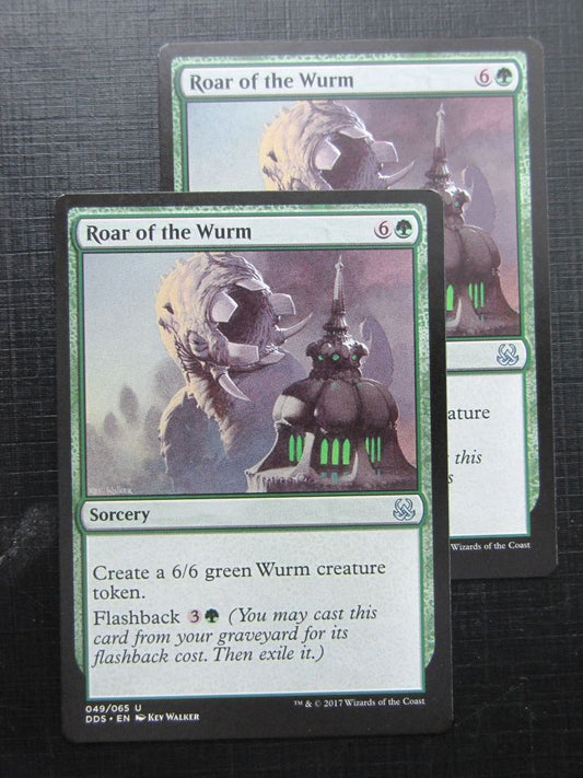 MTG Magic Cards: ROAR OF THE WURM duel deck x2 # 29H28