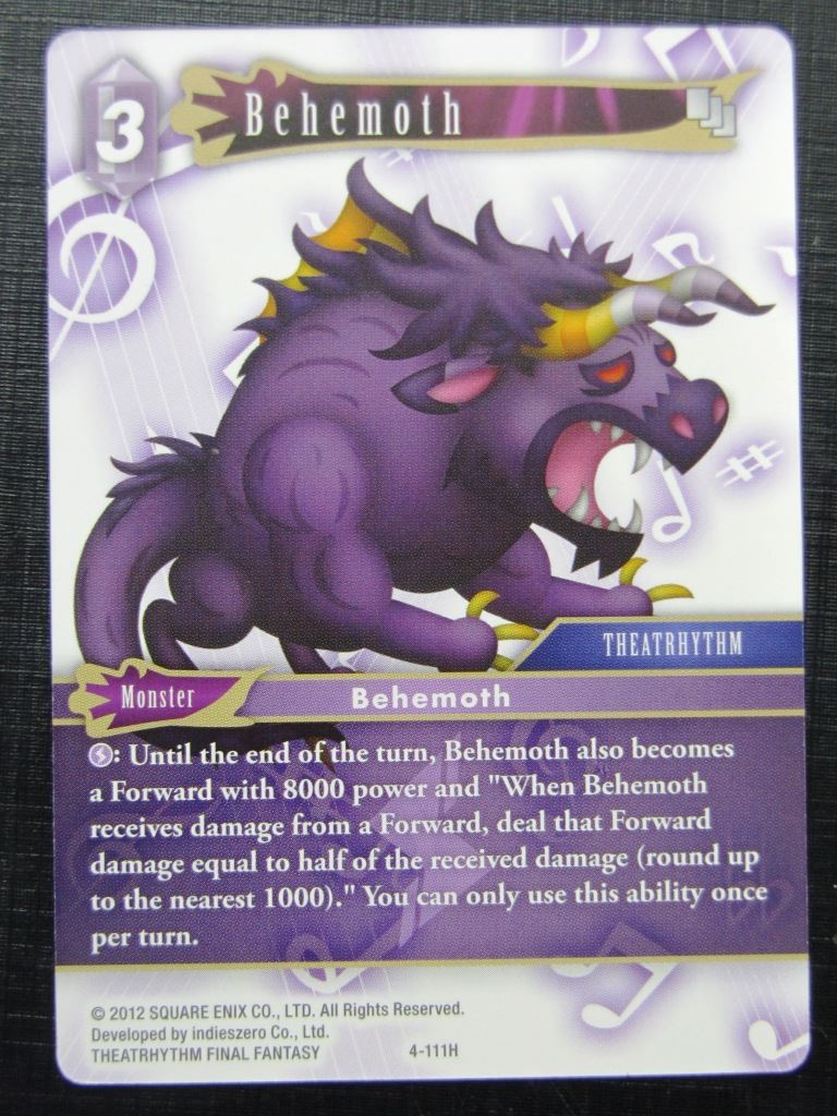 Behemoth 4-111H - Final Fantasy Card # 7B30