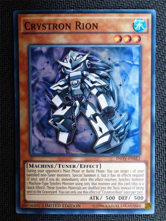 Crystron Rion - INOV - Super Rare - Yugioh Card # 1I29