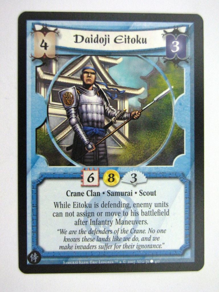 Vintage L5R Cards: DAIDOJI EITOKU # 27G78