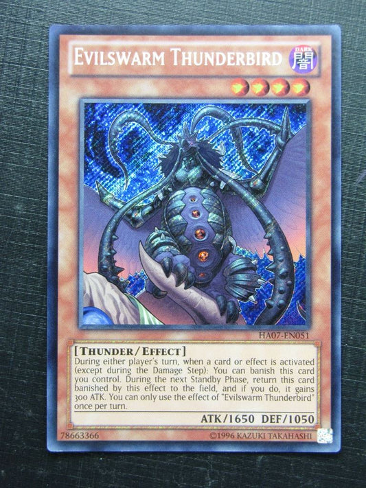 EVILSWARM THUNDERBIRD HA07 SECRET RARE - Yugioh Card # 1A58