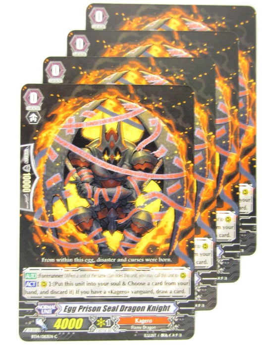 CFV Cards: EGG PRISON SEAL DRAGON KNIGHT x4 BT14:Brilliant Strike