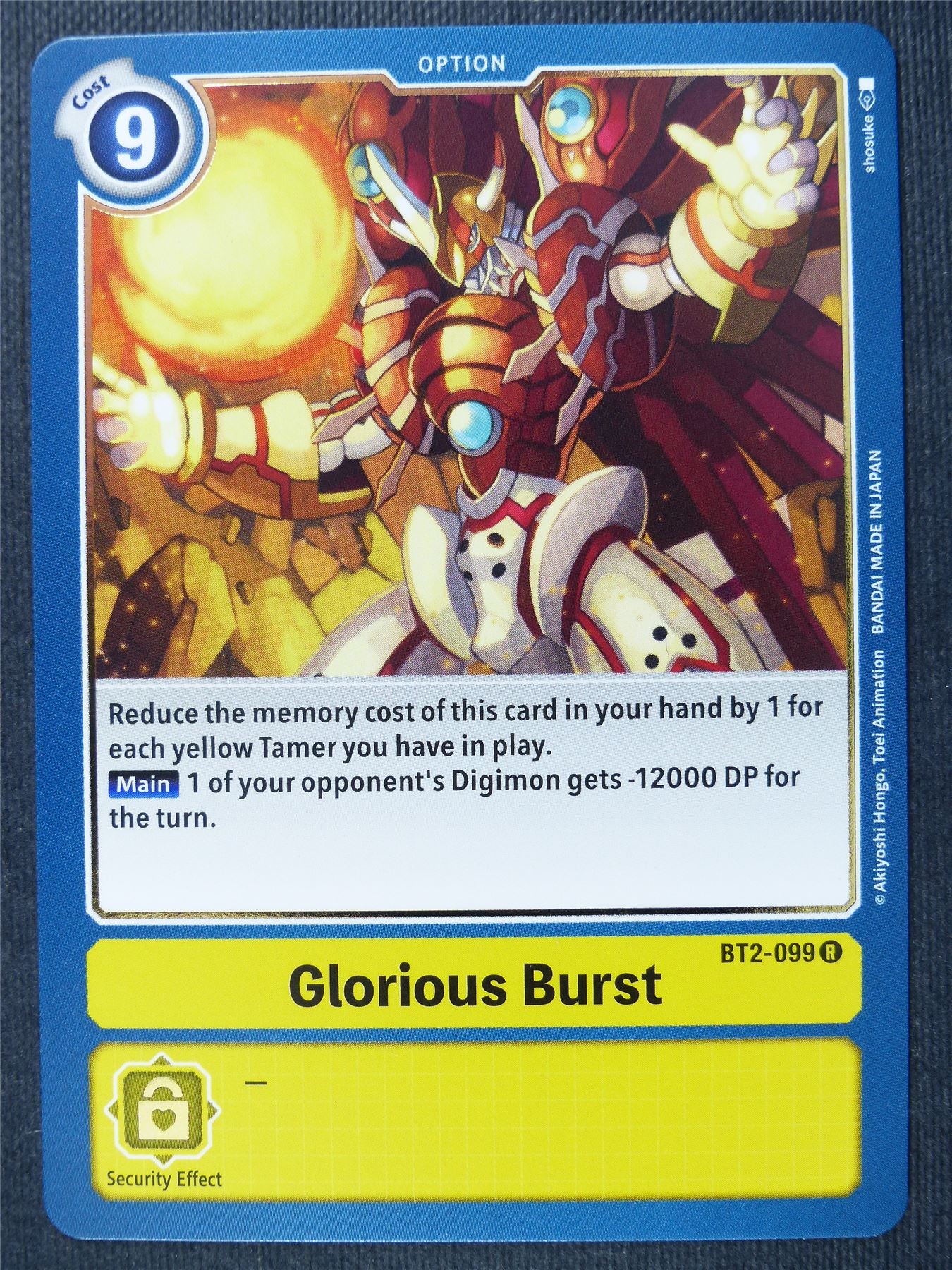 Gloriousd Burst BT2-099 R - Digimon Cards #2BS