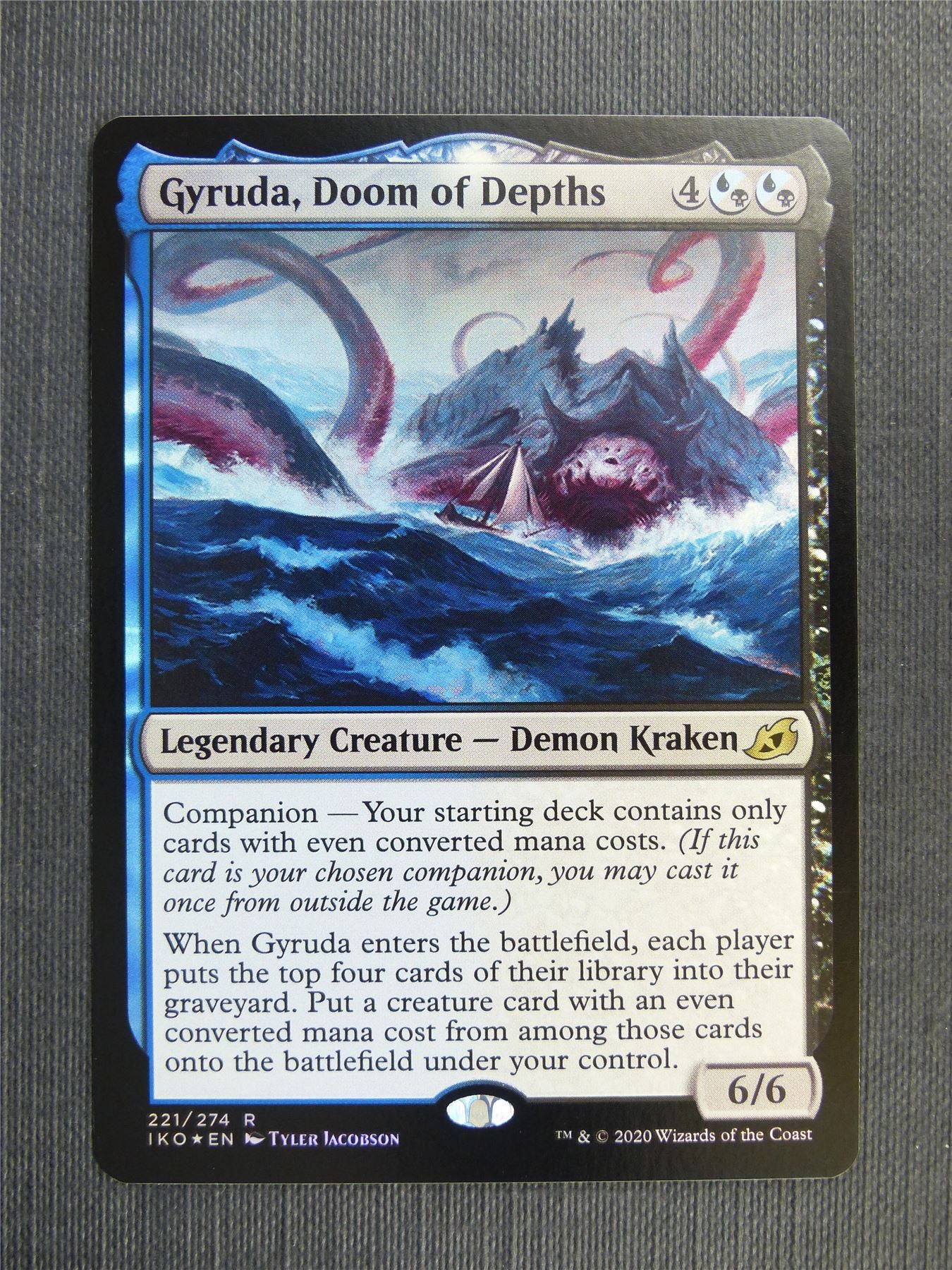 Gyruda Doom of Depths Foil - IKO Mtg Card