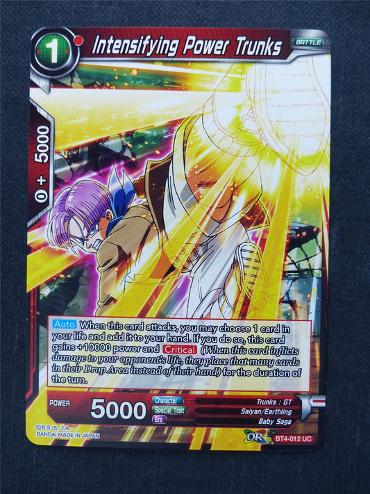 Intensifying Power Trunks - Dragon Ball Super Cards #H8