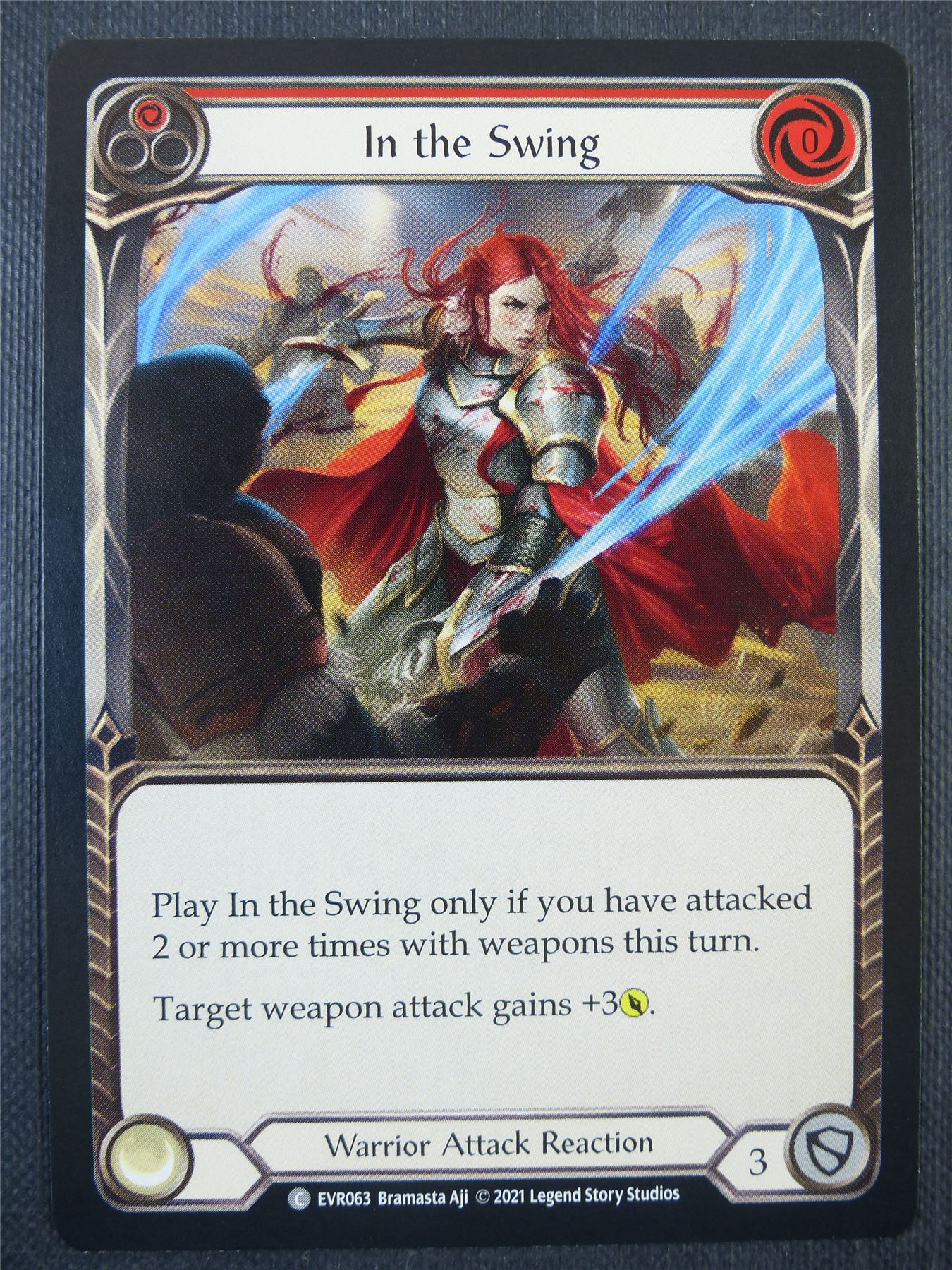 In the Swing Red - 1st ed Everfest - Flesh & Blood Card #6E3