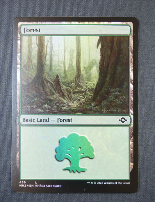 Forest Foil - Land - Mtg Card #55B