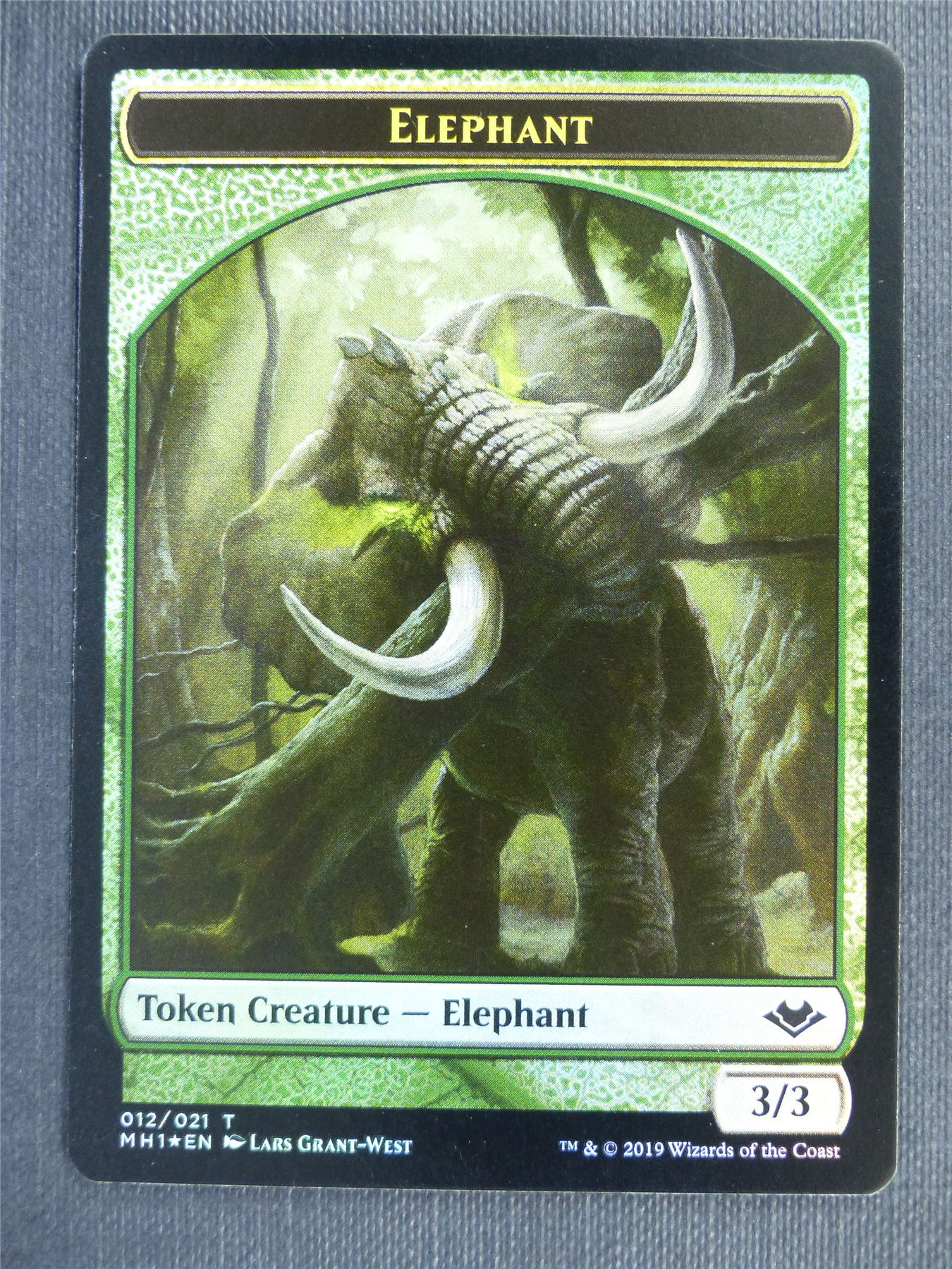 Elephant Foil Token - Mtg Magic Cards #3WV