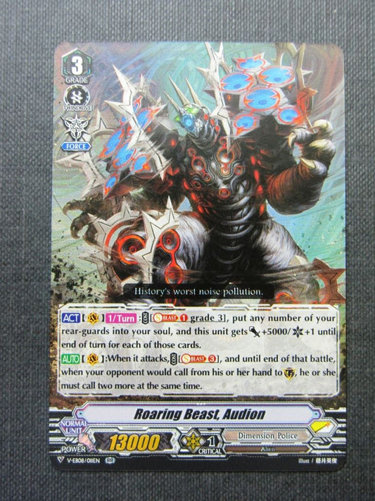 Roaring Beast Audion RR - V-EB08 Vanguard Card # 9I38