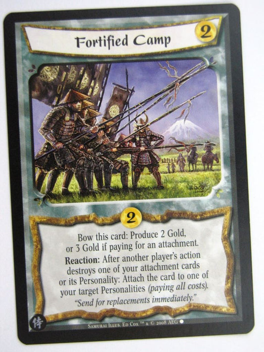 Vintage L5R Cards: FORTIFIED CAMP # 27E56