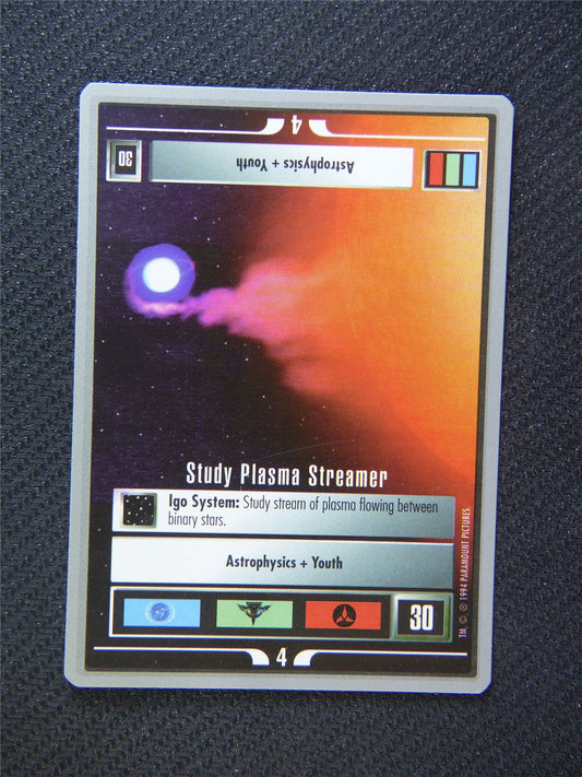 Study Plasma Streamer - Star Trek Silver Border Card Decipher #2CJ