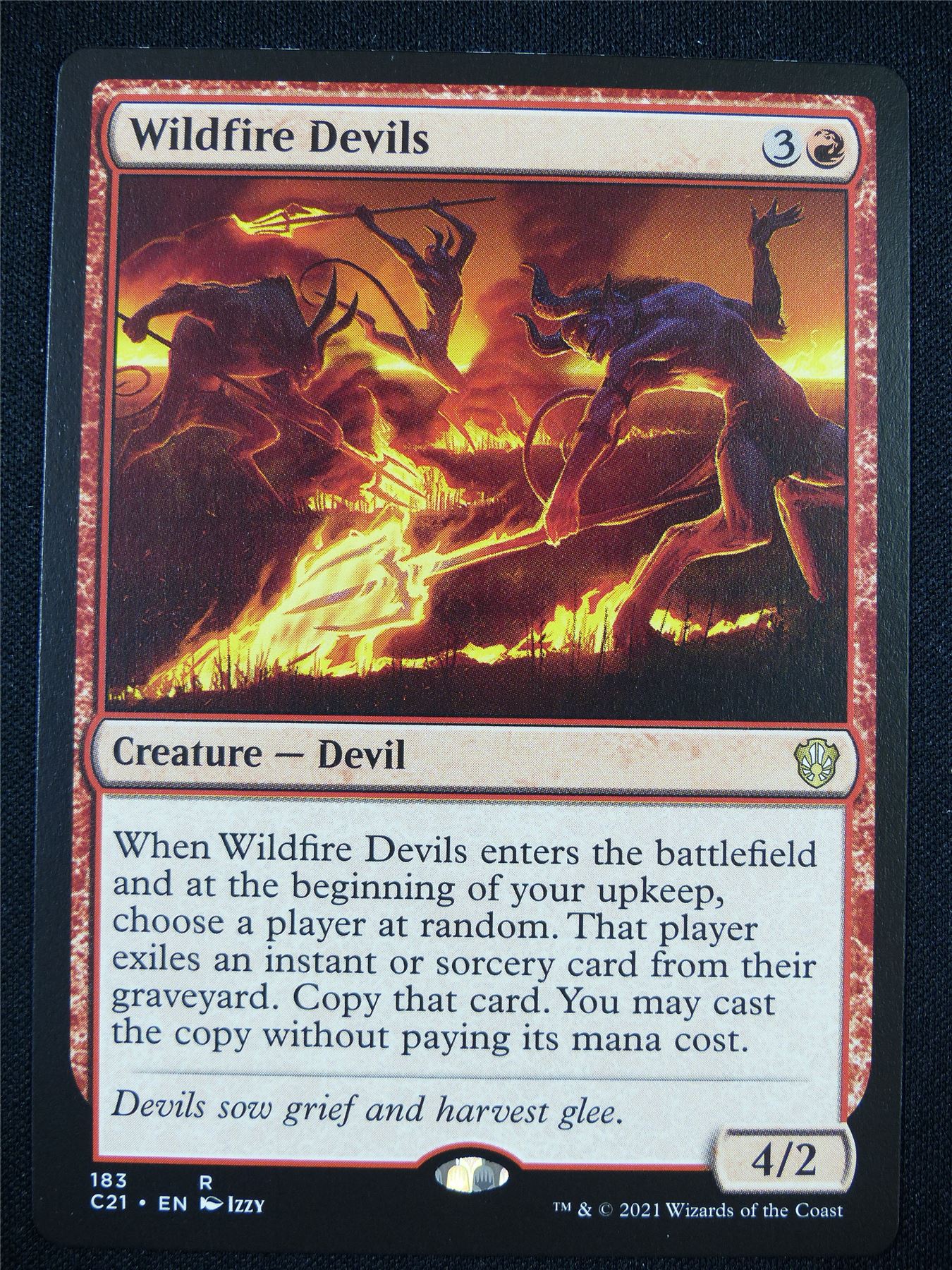 Wildfire Devils - Mtg Card #1ZC