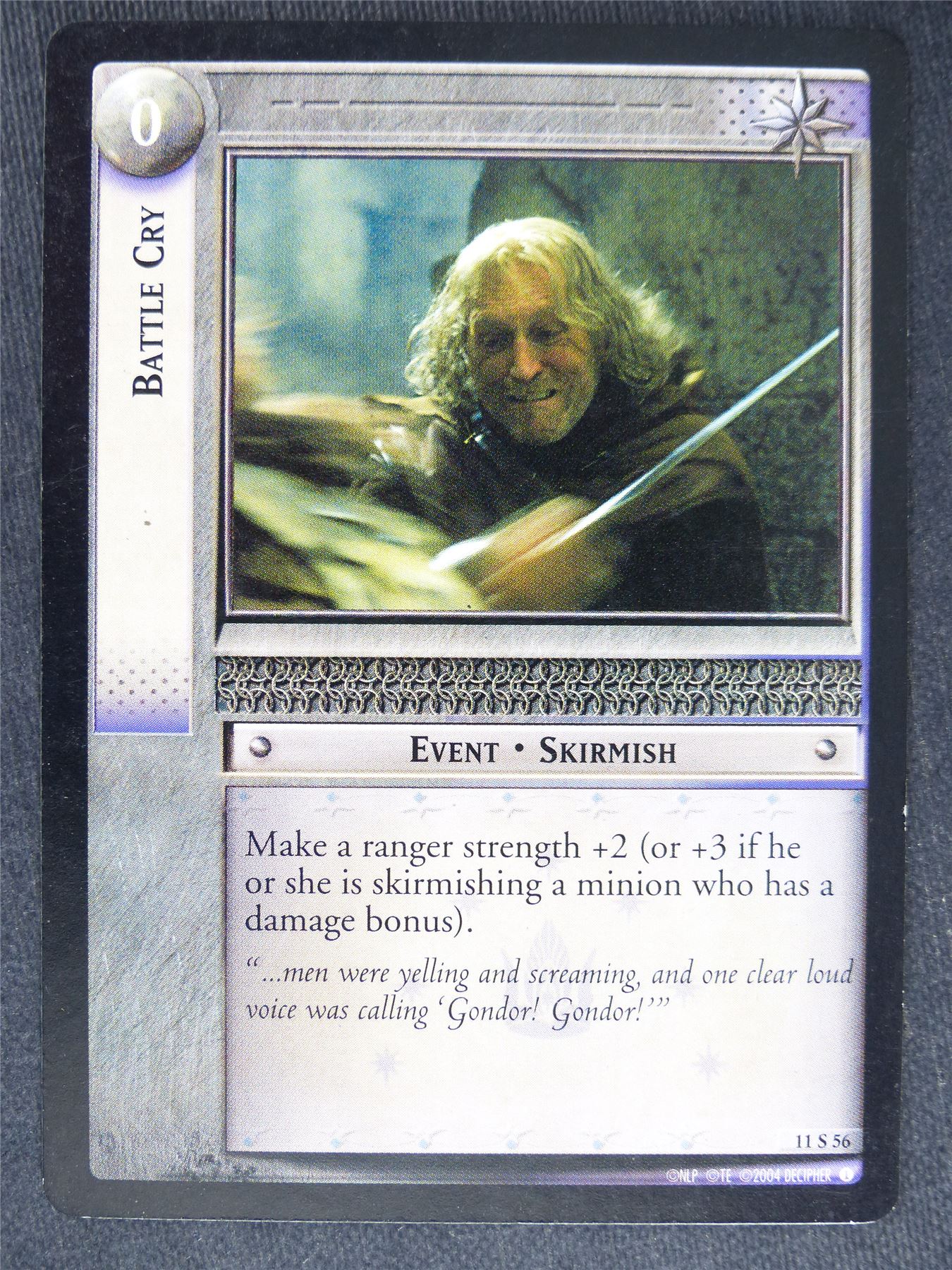 Battle Cry 11 S 56 - played - LotR Cards #S7