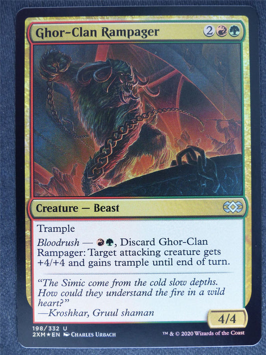 Ghor-Clan Rampager Foil - Double Masters - Mtg Magic Cards #3D