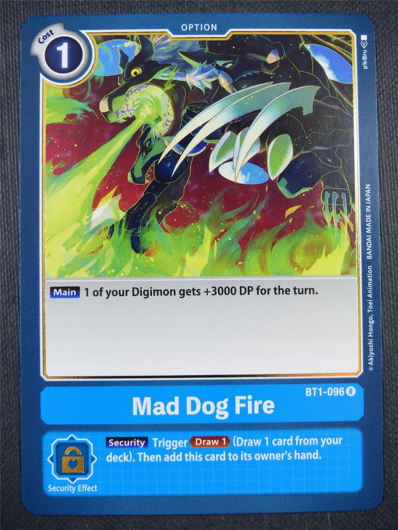 Mad Dog Fire BT1-096 R - Digimon Card #9G7