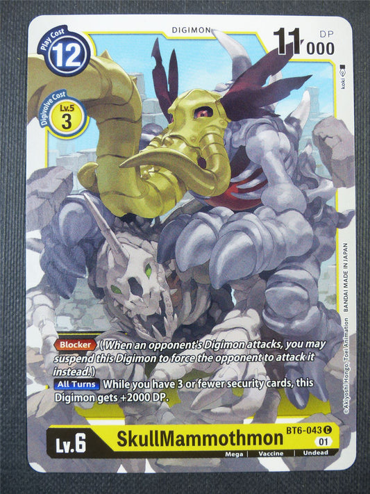 SkullMammothmon BT6-043 C - Digimon Card #60P