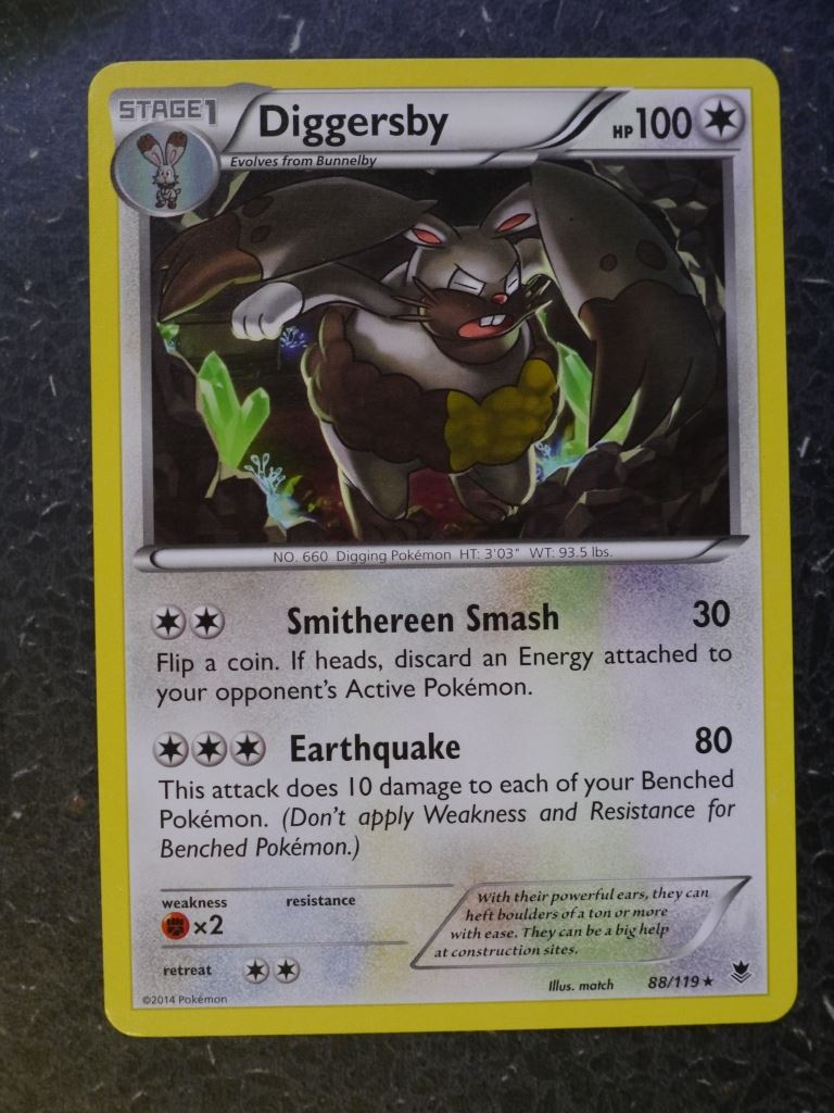 Pokemon Cards: DIGGERSBY 88/119 RARE # 5J47