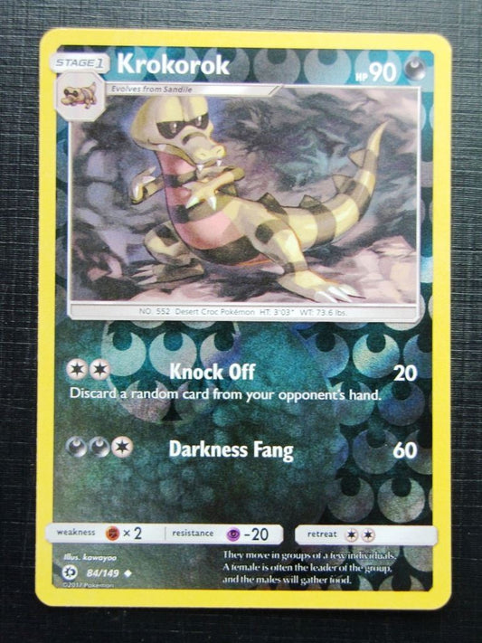 Pokemon Cards: KROKOROK 84/149 REVERSE HOLO # 25A51