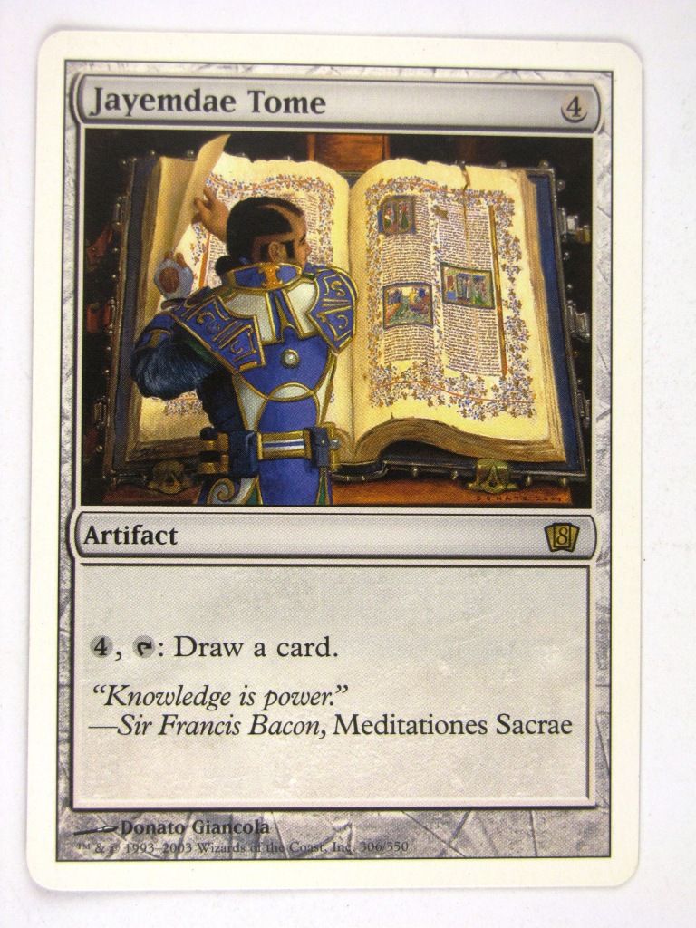 Mtg - JAYEMDAE TOME eighth edition - Played Rare