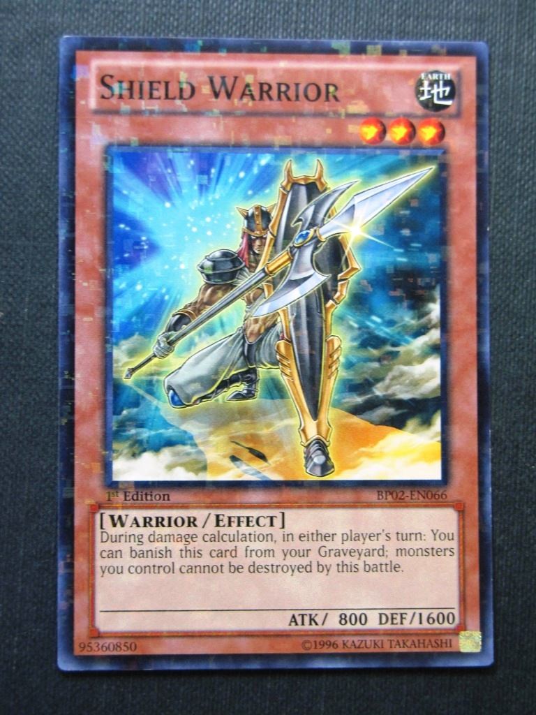 Shield Warrior BP02 Shatter Rare - 1st ed - Yugioh Cards #16T